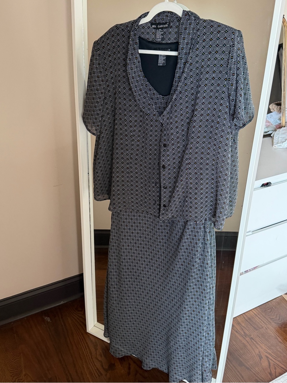 Maxi dress with matching sweater